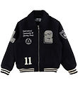 Les Deux Bomber Jacket - Wool - Varsity - Black