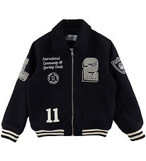 Les Deux Bomber Jakke - Ull - Varsity - Svart