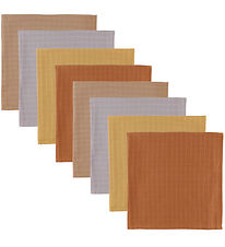 Cam Cam Muslin Cloths - 70x70 cm - 8-Pack - Earth Mix