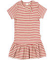 Robe Petit Piao - Rib - Modal - Light Berry/Dark Off White