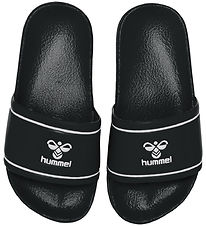Hummel Flip Flops - Pool Slide Jr - Black/White