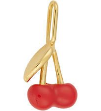 Design Letters Hanger - Darling Emaille - Kers - 18k Gouden Bel