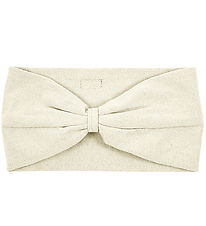 Racing Kids Headband - Ivory w. Bow