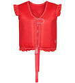 Vanilla Copenhagen Swim Vest - Neo - Berry Red - w. Ruffle