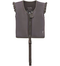 Vanilla Copenhagen Swim Vest - Neo - w. Saw - Wood - w. Flounce