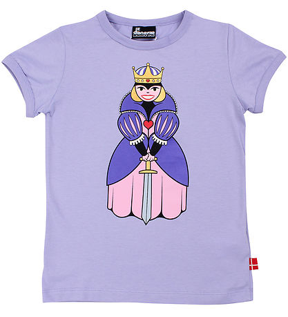 Danefæ T-shirt - Danebasic - Purple Queen Your Friend