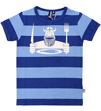 Danefæ Stuttermabolur - Danesigurd - Skipstjóri Blue/Waterblue E