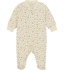 Fixoni Pyjamasdräkt M/f - Shadow Grå m. Blommor