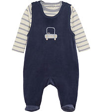 Fixoni Sparkdräkt m. Body l/ä - Velour - Indigo Blue