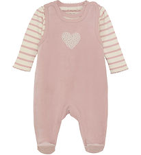 Fixoni Sparkdräkt m. Body l/ä - Velour - Shadow Grå