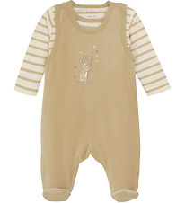 Fixoni Sparkdräkt m. Body l/ä - Velour - Sesam