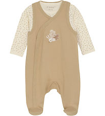 Fixoni Romper w. Bodysuit l/s - Sesame