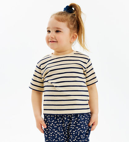 The New Siblings T-shirt - TnstNat - Mood Indigo Striped