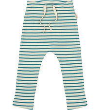 Petit Piao Housut - Joustinneule - Modal - turkoosi/Dark Off Whi