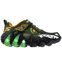 Skechers Shoes w. Lights - Skech-O-Saurus - Olive