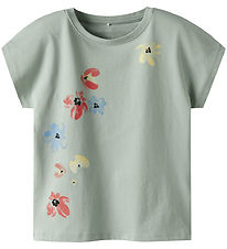 Name It T-Shirt - NkfFabiala - Aqua Grijs