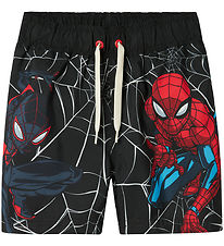 Name It Sund stuttbuxur - Nmm Magi - Spider-Man - Svart