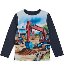 Minymo Blouse - Blue Nights m. Print