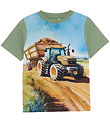 Minymo T-Shirt - Hecke Green m. Print
