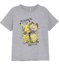 Minymo T-skjorte - Pokémon - Grey Melange