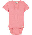 Minymo Bodysuit s/s - Rib - Strawberry Pink
