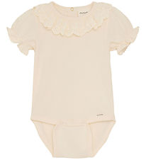 Minymo Romper s/s - White Swan