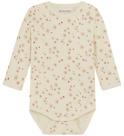 Minymo Bodysuit l/s - Viscose - Dusty Cedar