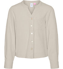 Vero Moda Girl Overhemd - VmMymilo - V-Neck - Silver Voering