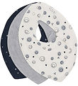 Pippi Teething Bib - Pointy - 3-Pack - Dark Navy