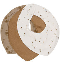 Pippi Teething Bib - Pointy - 3-Pack - Marshmallow White