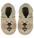 En Fant Soft Sole Leather Shoes - Applique - White Pepper w. Bi