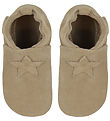 En Fant Soft Sole Leather Shoes - White Pepper w. Star