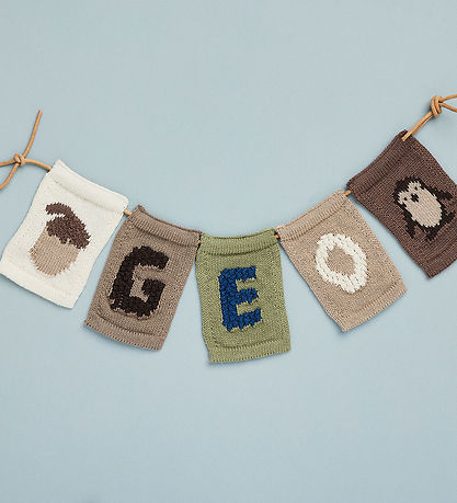Smallstuff Knitted Flag - Emergency - Natural