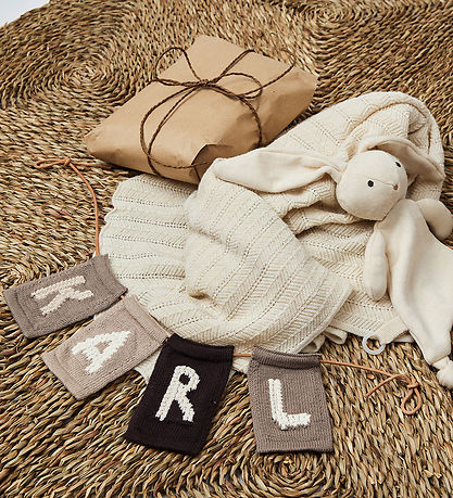 Smallstuff Knitted Letter - K - Natural Alphabet