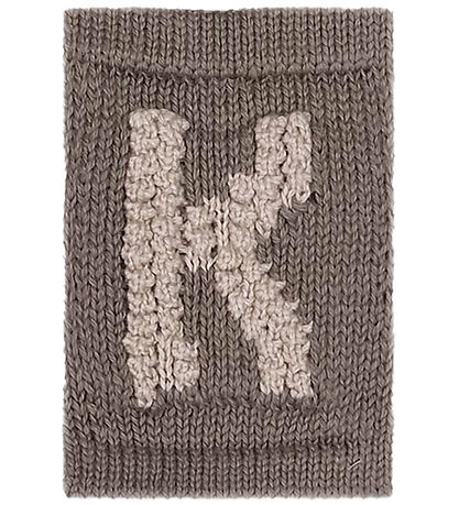 Smallstuff Knitted Letter - K - Natural Alphabet