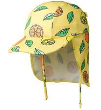 Småfolk Swim Hat - UV50+ - Custard w. Lemons and Oranges
