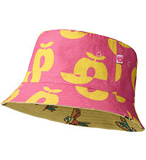 Småfolk Bucket Hat - Reversible - Pink Fandango