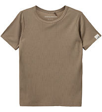 Sofie Schnoor T-Shirt - Rib - PiperSK - Dark Zand