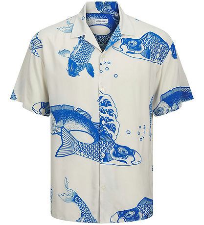 Jack & Jones Hemd - Viskose - JjJeff - Lapis Blue