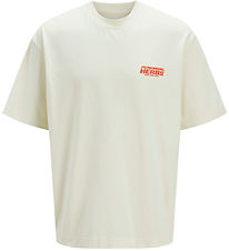 Jack & Jones T-Shirt - JcoInterlude - Sweet Maïs m. Tekst