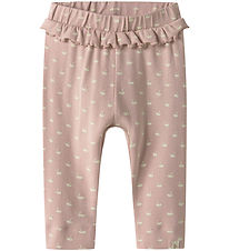 Lil' Atelier Broek - NbfGayo - Peach Zweep/Zwanen