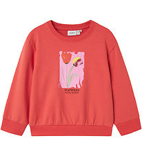 Name It Sweatshirt - NmfFatima - Gekruid Coral