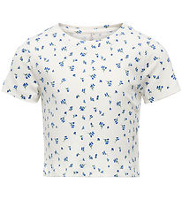 Kids Only T-shirt - KogBella - Rib - Mazarine Blue/White Bakgrun