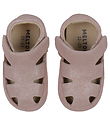 Melton Ballerina Slippers - Rose Grey