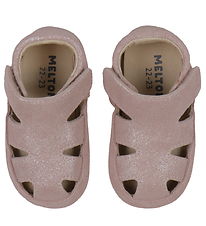 Melton Ballerina Slippers - Rose Grey