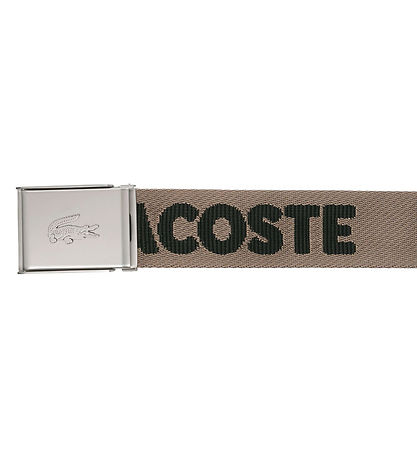 Lacoste Belt - Jaquard Webbing - Morel Noir