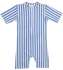 Petit Crabe Coverall Swimsuit - Natsu - UV50+ - Vertical Stripe