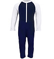 Petit Crabe Badoverall - Multicolor - UV50+ - Blå/Vit