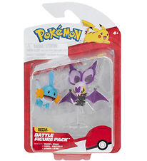 Pokémon Fígúrur - 2 Pakki - Battle Figure - Noibat/Mudkip
