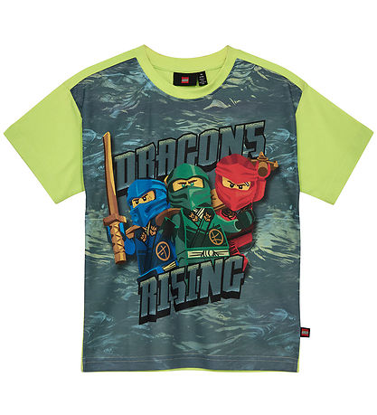 LEGO® Ninjago T-shirt - LwTaffy 302 - Light Green w. Print